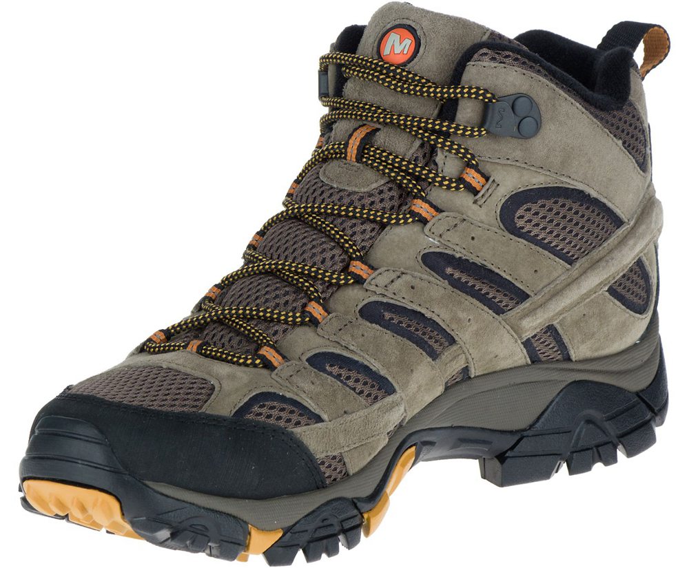 Merrell Hiking Boots Olive - Moab 2 Mid Ventilator - Mens 40AFDMUQE
